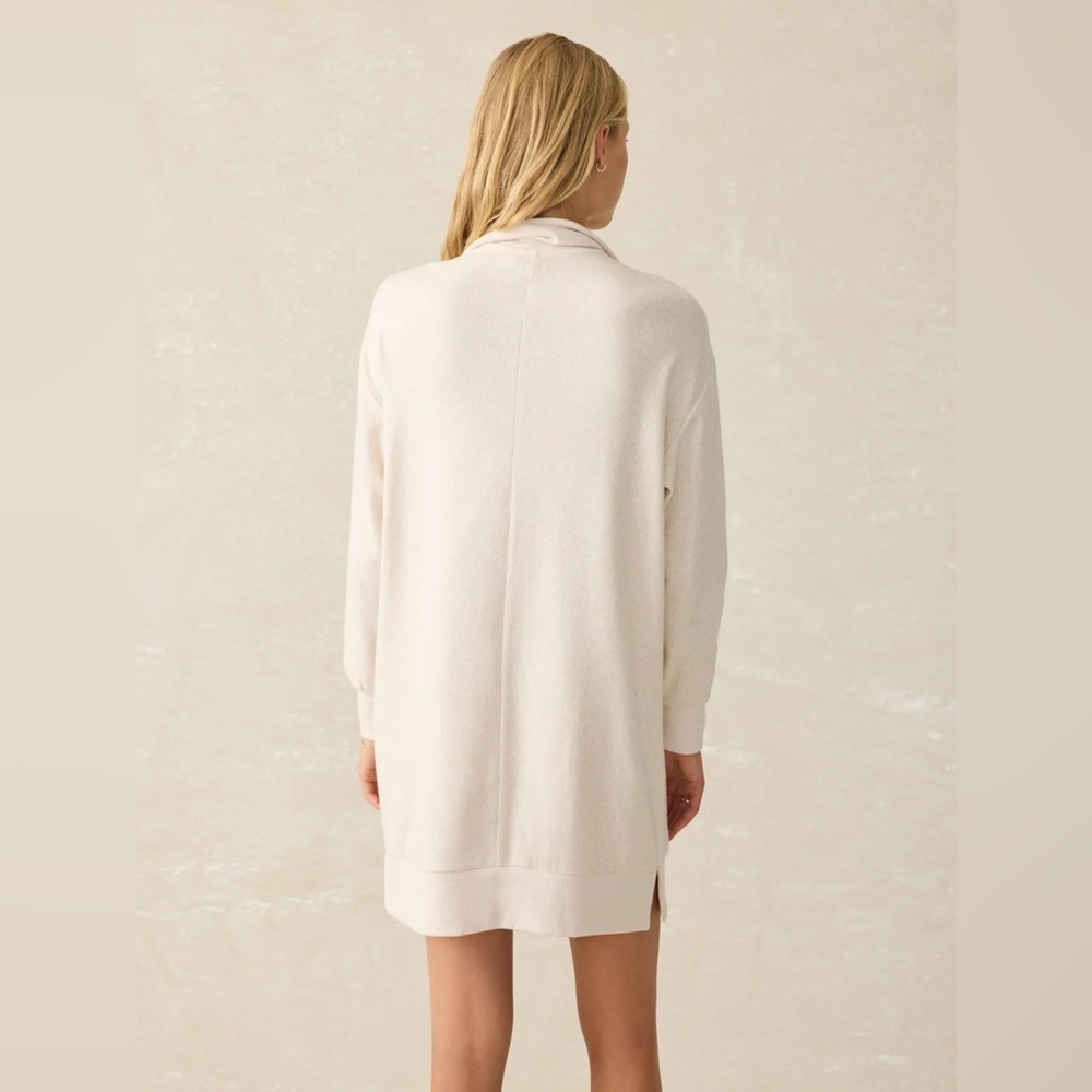 Faherty Legend Quarter Zip Dress Off White NWT size small - Picture 4 of 11
